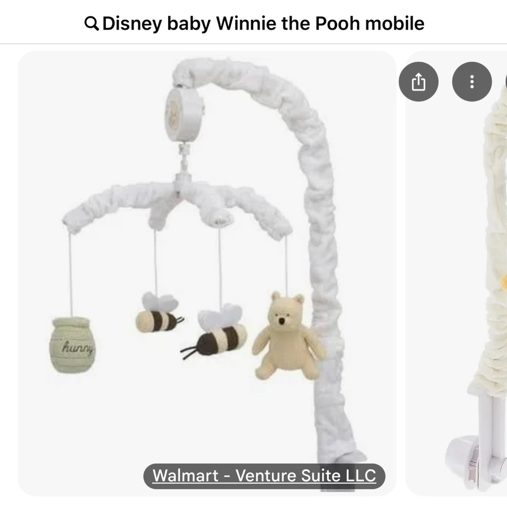 Disney Baby Winnie the Pooh Mobile - White and Yellow
